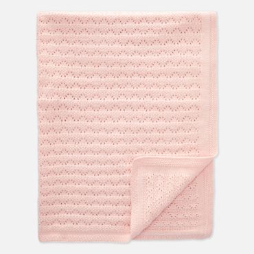 Pointelle Knit Blanket