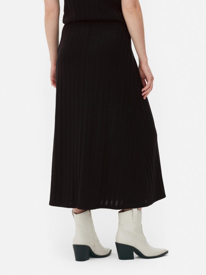 Ribbed Midi Skirt - Image 4