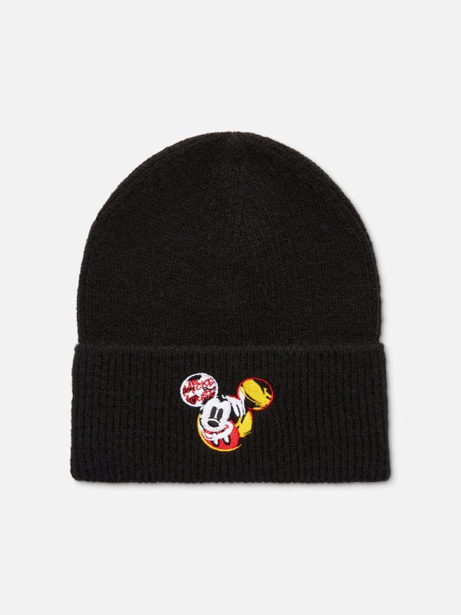 Disney’s Mickey Mouse Badge Detail Beanie