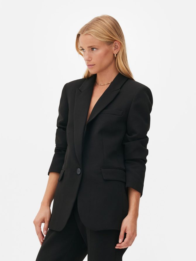 The Edit Single Button Blazer - Image 2
