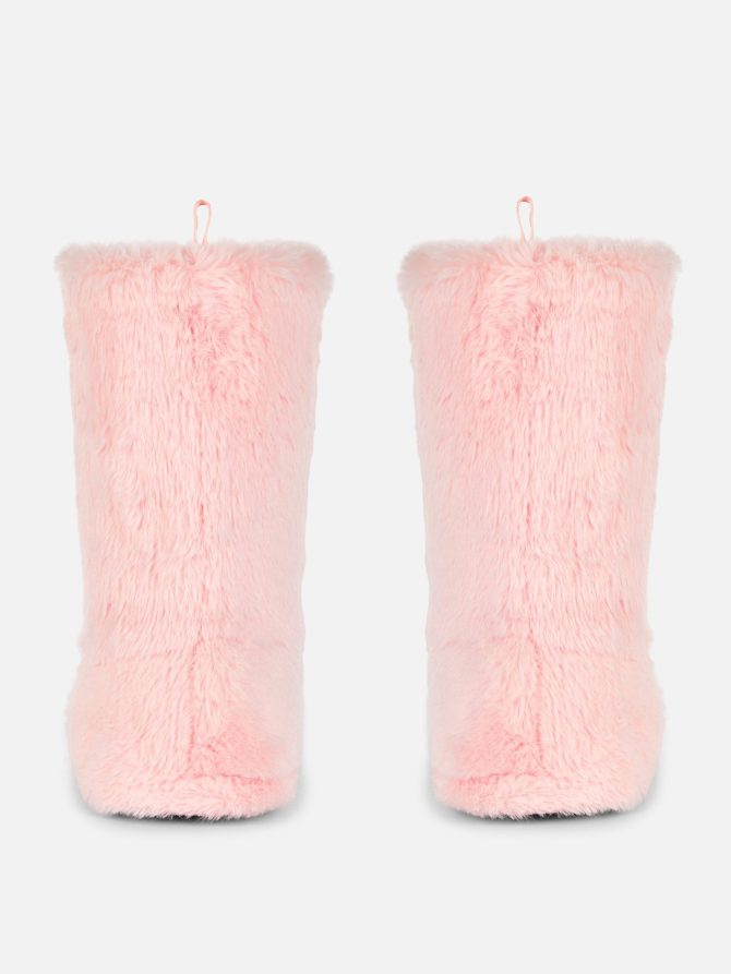 Faux Fur Slipper Boots - Image 3