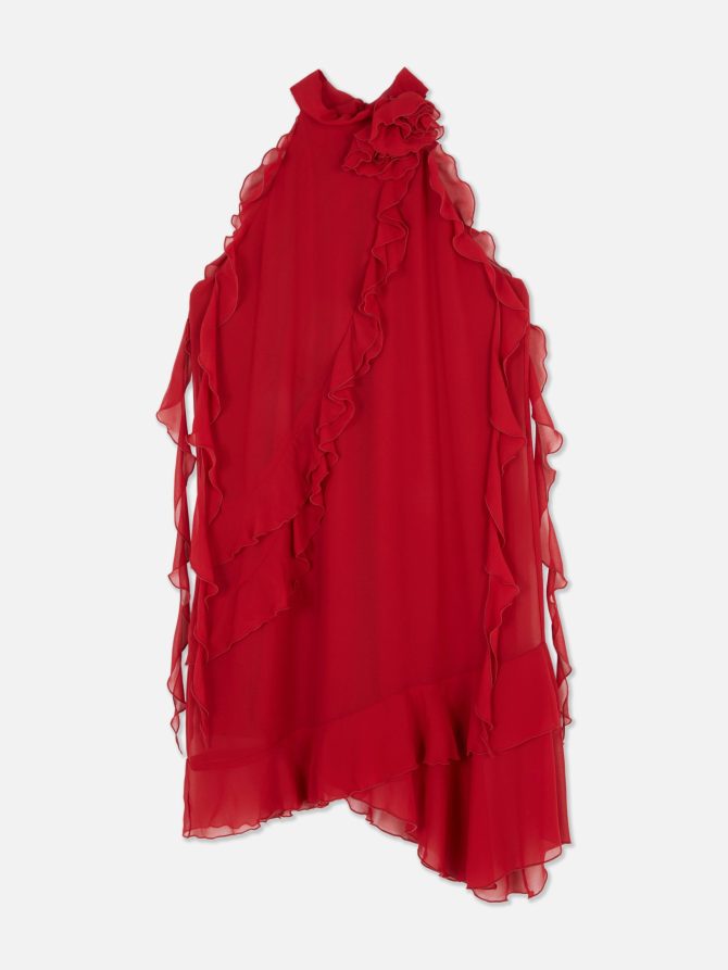 Rita Ora Ruffle Mini Dress - Image 5