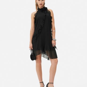 Rita Ora Ruffle Mini Dress