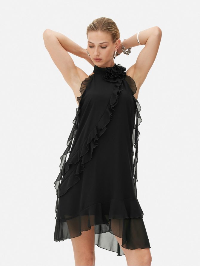 Rita Ora Ruffle Mini Dress - Image 2