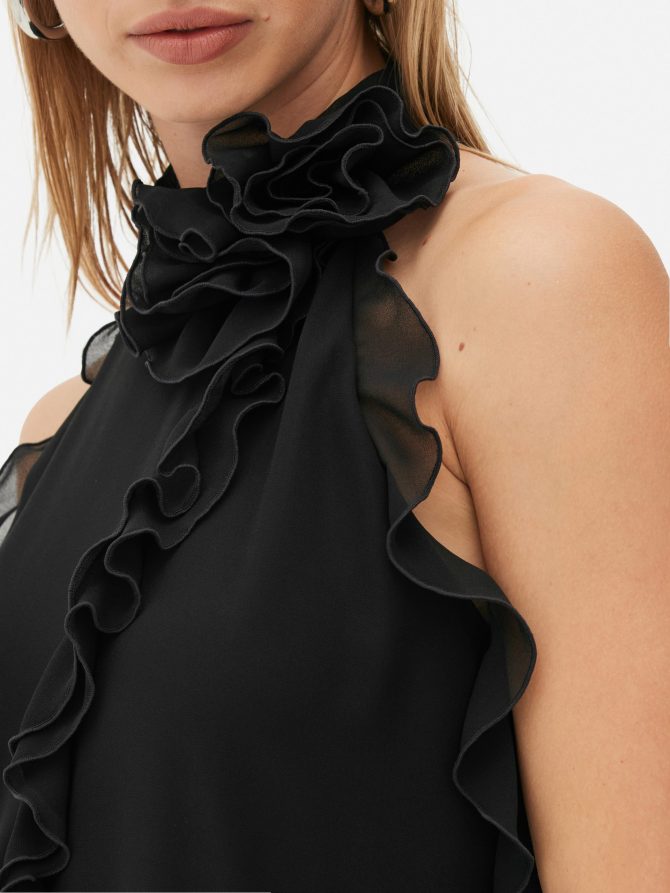 Rita Ora Ruffle Mini Dress - Image 3