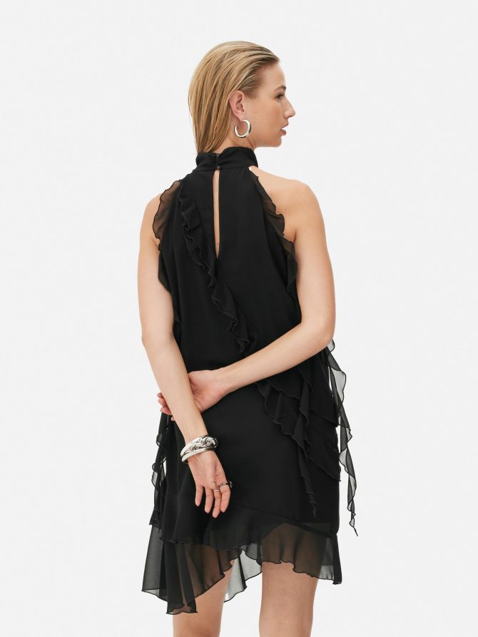 Rita Ora Ruffle Mini Dress - Image 4