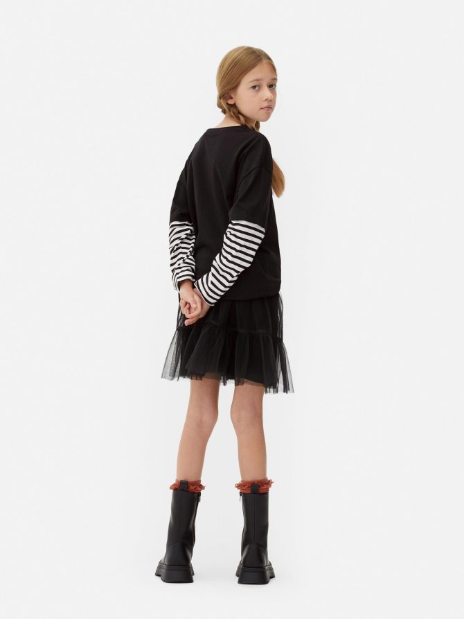 Wednesday Addams Layered Long Sleeve T-Shirt - Image 2