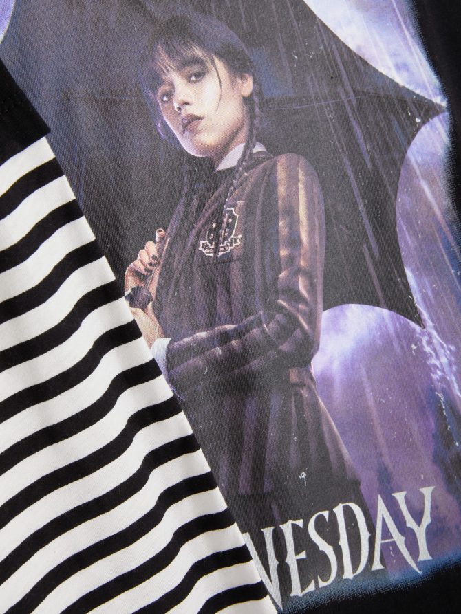 Wednesday Addams Layered Long Sleeve T-Shirt - Image 5