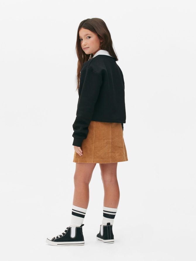 Wednesday Nevermore Academy Cropped Crew Neck - Image 2