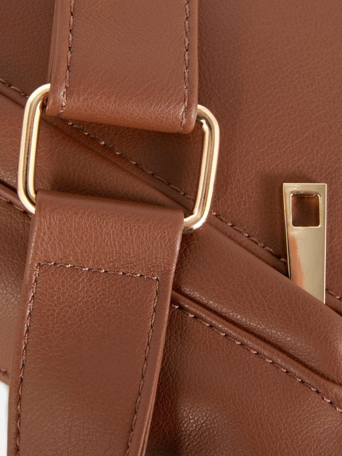 Faux Leather Mini Sling Bag - Image 3