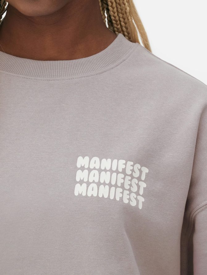 Printed Oversized Sweatshirt - Image 3