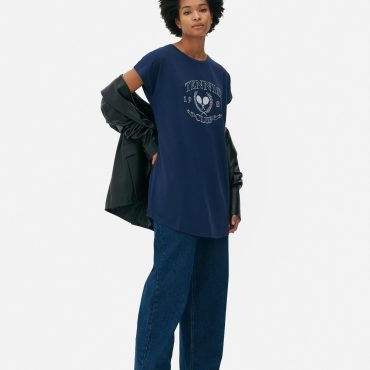 Printed Longline T-Shirt