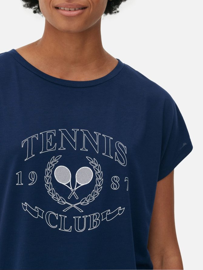 Printed Longline T-Shirt - Image 3