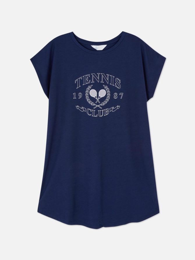Printed Longline T-Shirt - Image 5