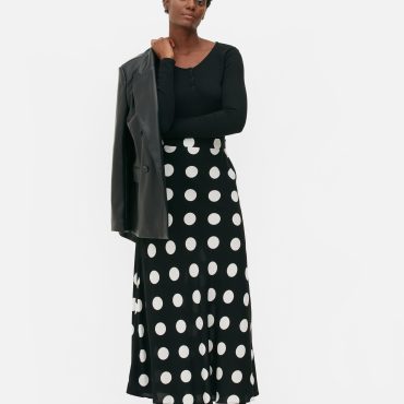 Printed Midi Skirt