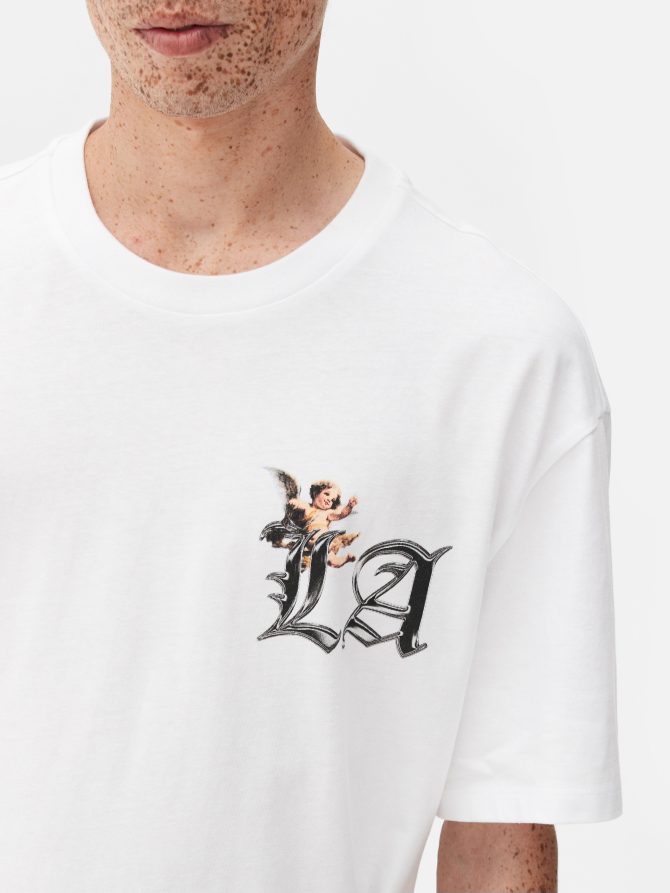 Los Angeles Cherub Graphic T-Shirt - Image 3
