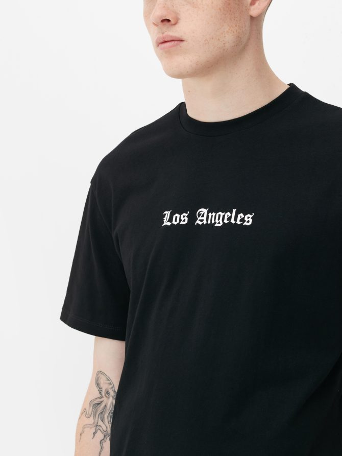 Los Angeles Graphic Back T-Shirt - Image 3