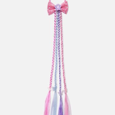 Bow Braided Ponytail Holder
