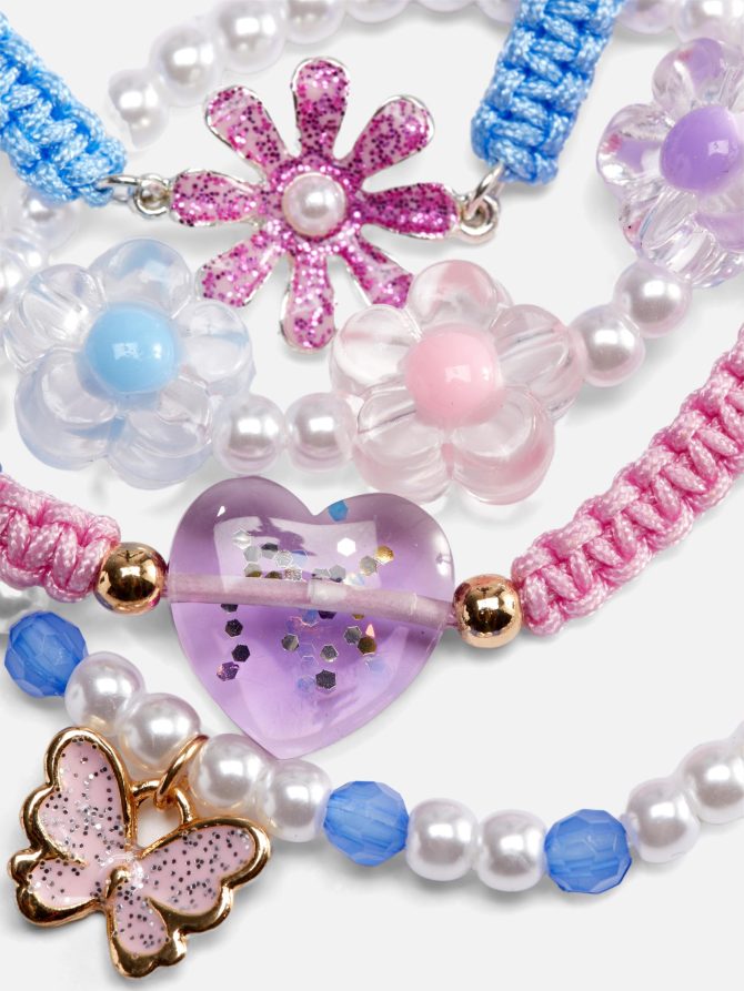 4-Pack Beaded Charm Bracelets - Image 2