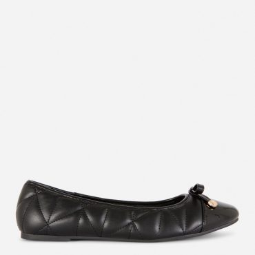 Quilted Toe Cap Ballerinas