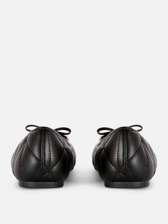 Quilted Toe Cap Ballerinas - Image 3