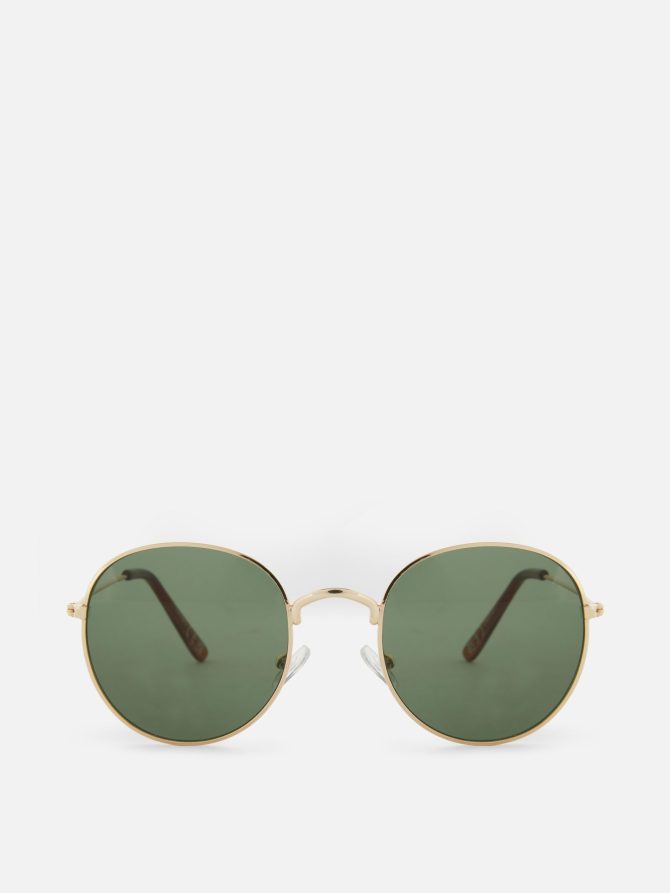 Tinted Round Frame Sunglasses