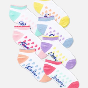7-Pack Days of the Week Sneaker Socks