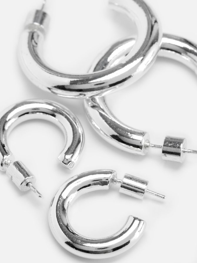 2-Pack The Edit Hoop Earrings - Image 2