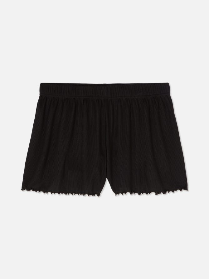 Ribbed Jersey Lounge Shorts - Image 5