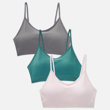 3-Pack Seamfree Cropped Cami Bralettes