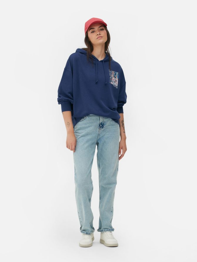 Paul Klee Oversized Graphic Hoodie