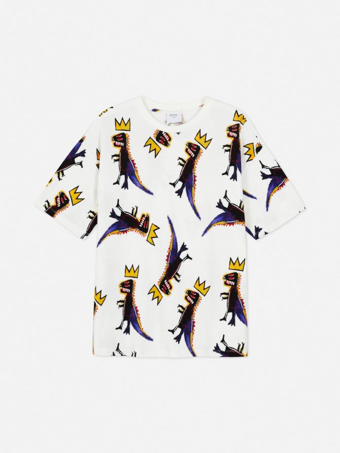 Basquiat Print Oversized T-Shirt