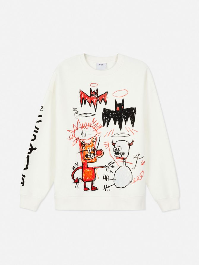 Basquiat Oversized Graphic Sweatshirt