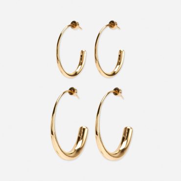 2-Pack The Edit Fine Hoop Earrings