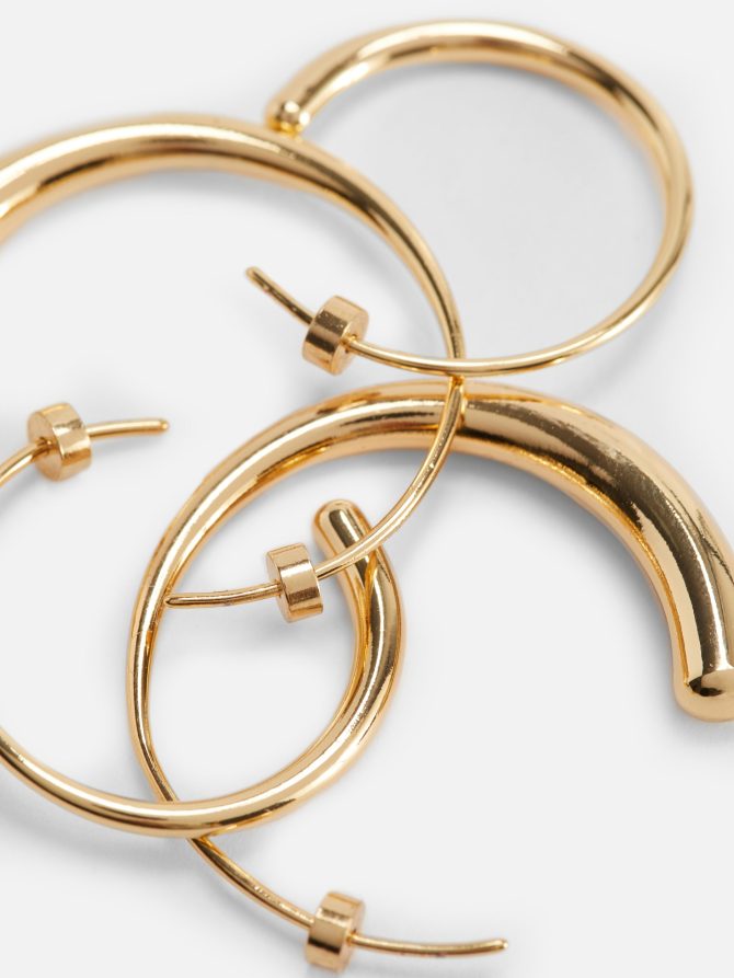 2-Pack The Edit Fine Hoop Earrings - Image 2
