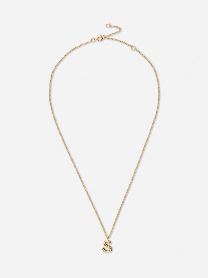 The Edit Initial Pendant Necklace