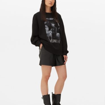 Wednesday Addams Relaxed Fit Sweatshirt