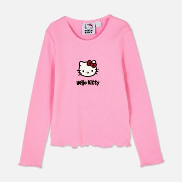 Hello Kitty Ribbed Long Sleeve T-Shirt