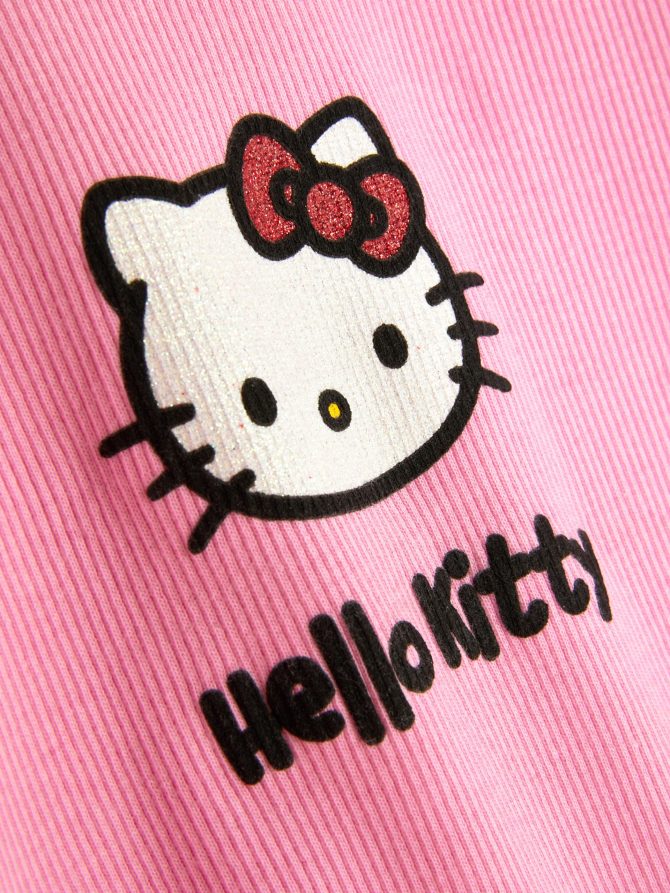 Hello Kitty Ribbed Long Sleeve T-Shirt - Image 3