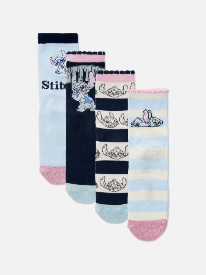 4-Pack Disney’s Lilo and Stitch Ankle Socks