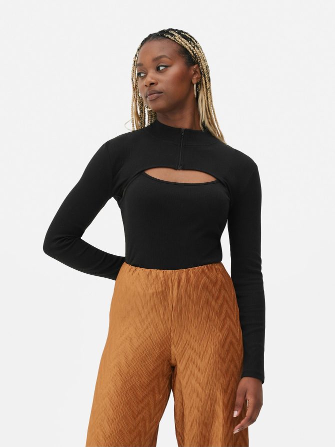 2-In-1 Zip Shrug and Tank - Image 2