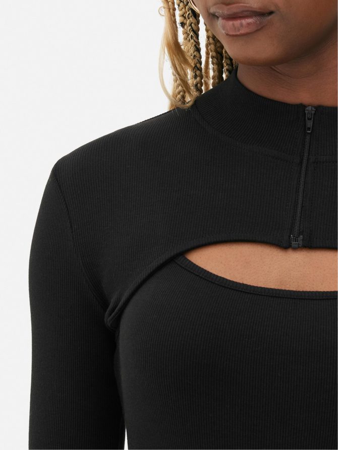 2-In-1 Zip Shrug and Tank - Image 3