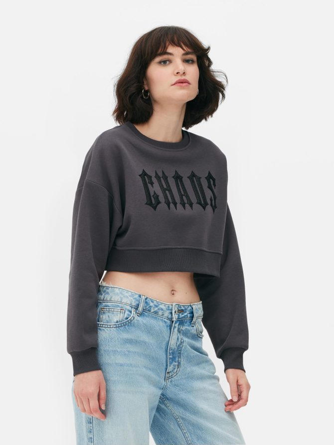 Chaos Cropped Sweatshirt - Image 2