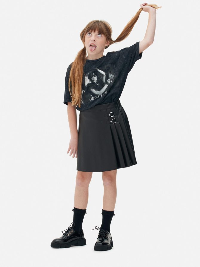 Wednesday Addams Acid Wash T-Shirt