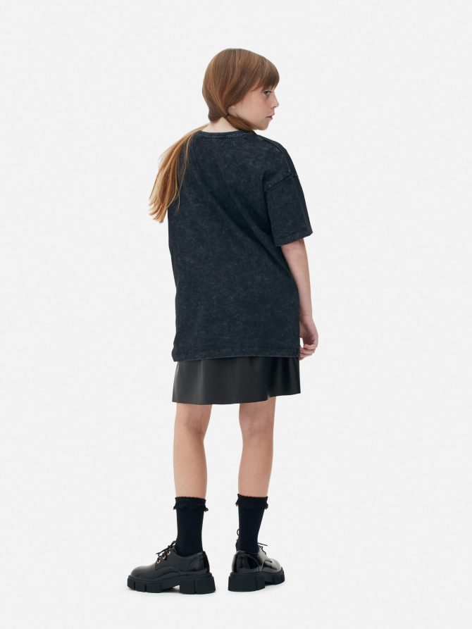 Wednesday Addams Acid Wash T-Shirt - Image 2