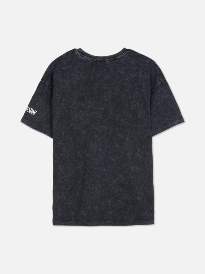 Wednesday Addams Acid Wash T-Shirt - Image 4