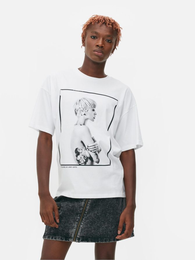 Rita Ora Oversized Print T-Shirt - Image 2