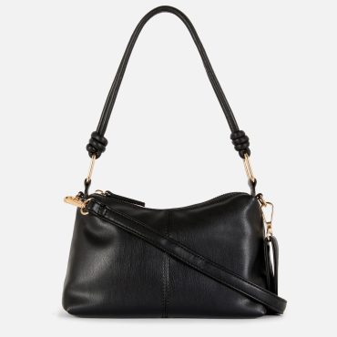 Faux Leather Shoulder Bag