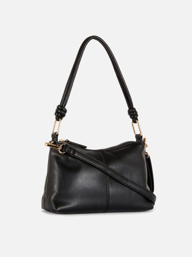 Faux Leather Shoulder Bag - Image 2