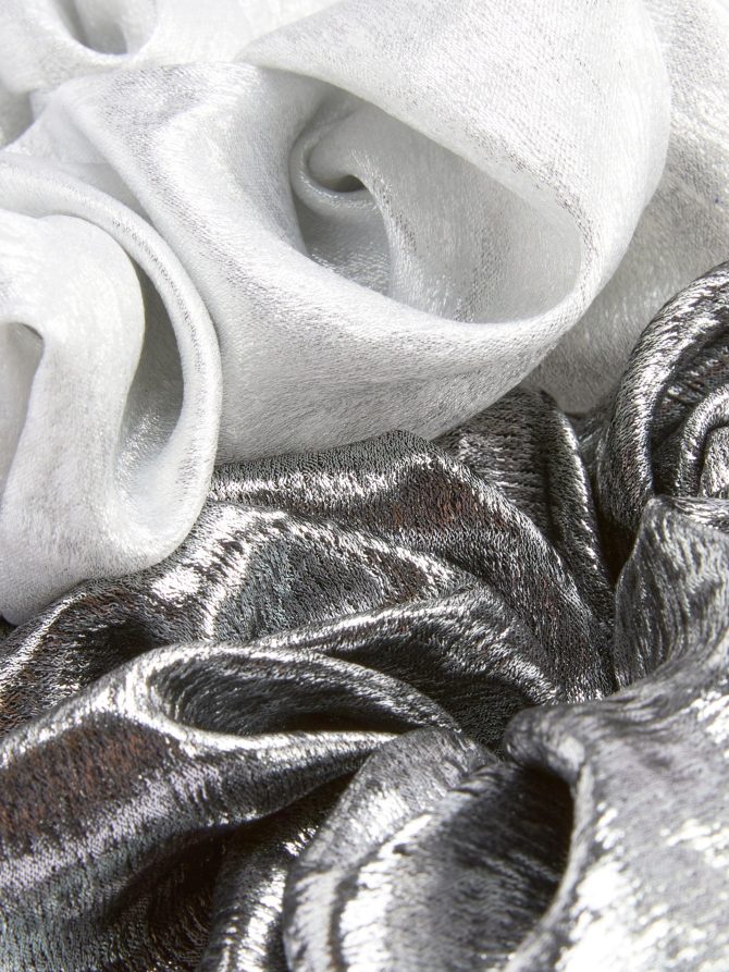 2-Pack Rita Ora Metallic Scrunchie Set - Image 2